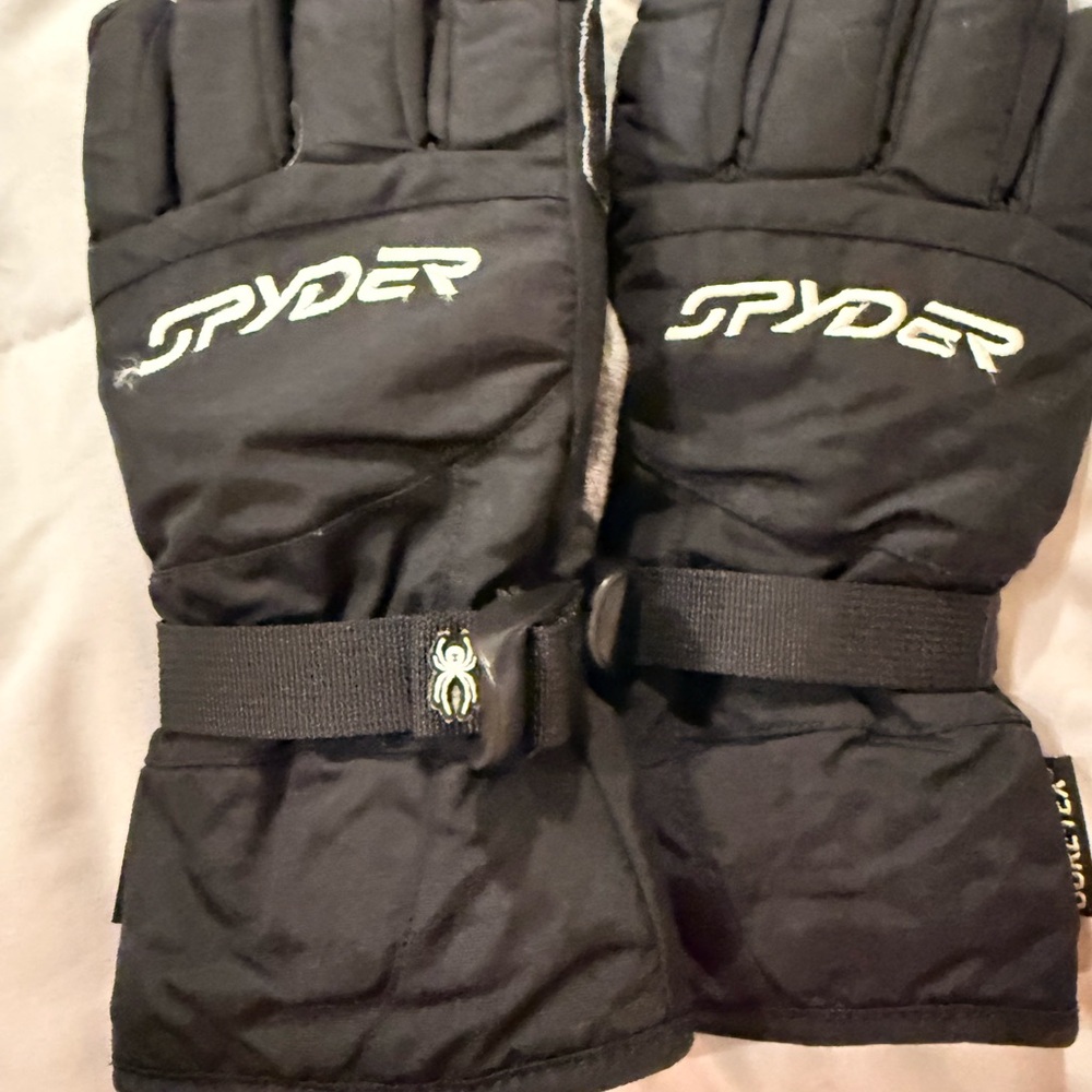 Spyder Black Insulated Gloves